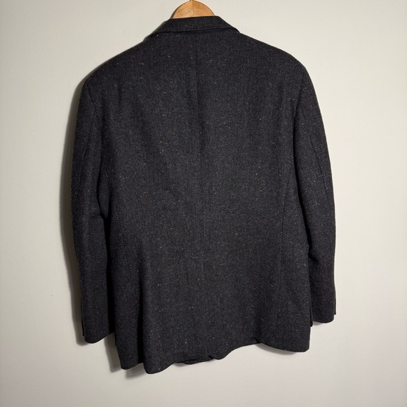 Haggar Black Sport Coat 100% pure wool size 42S - Picture 10 of 13